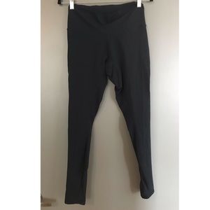 Dark Teal mesh back leggings - Lululemon